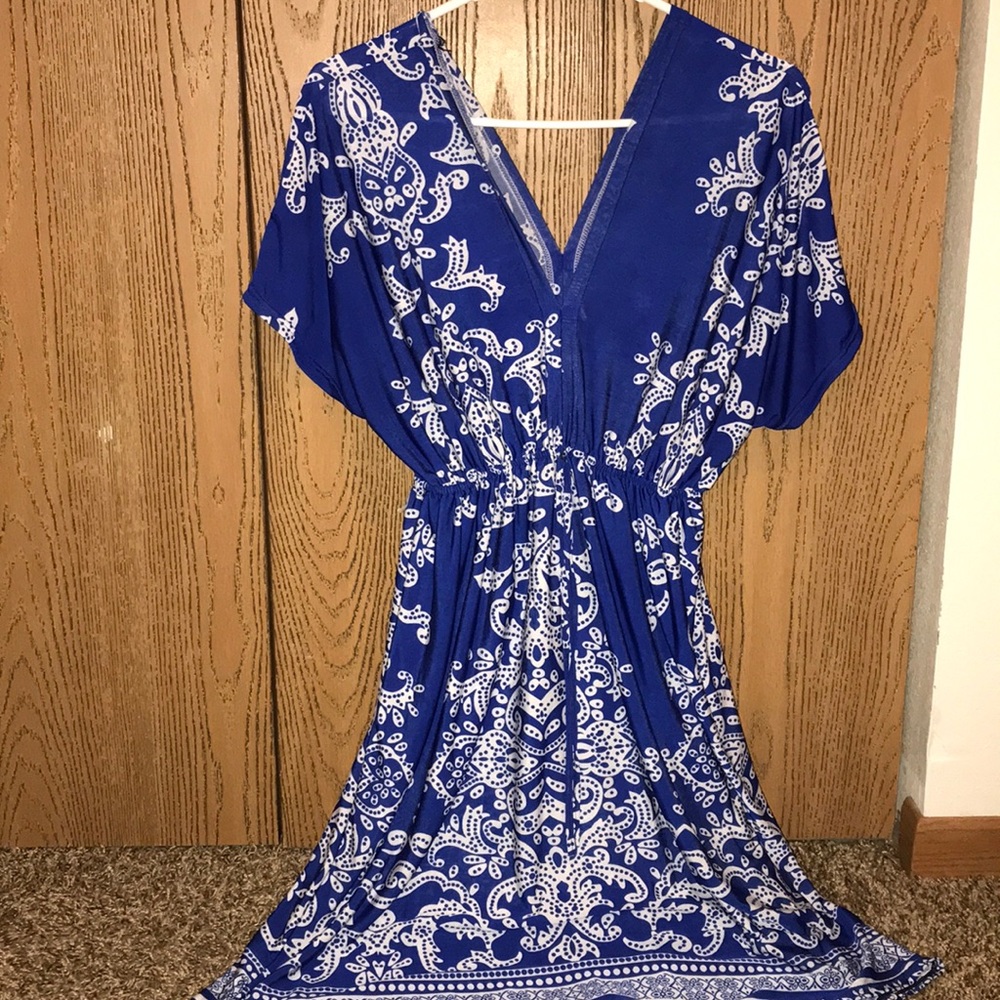 VLD blue and white dress